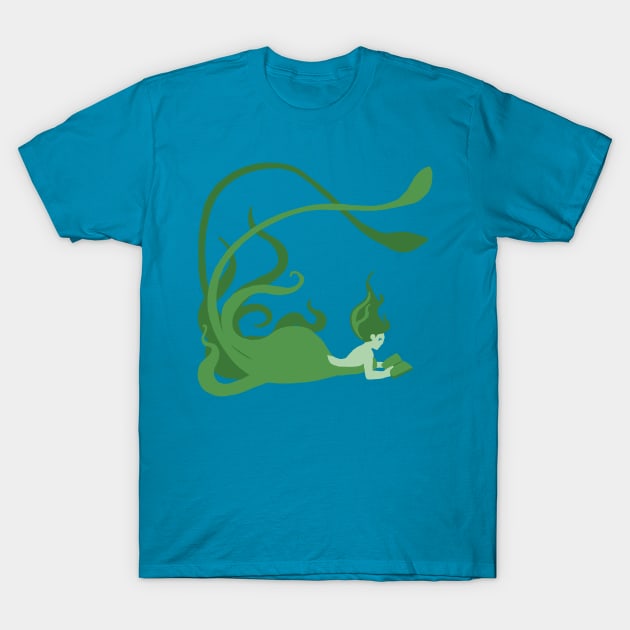 Underwater Librarian T-Shirt by bones